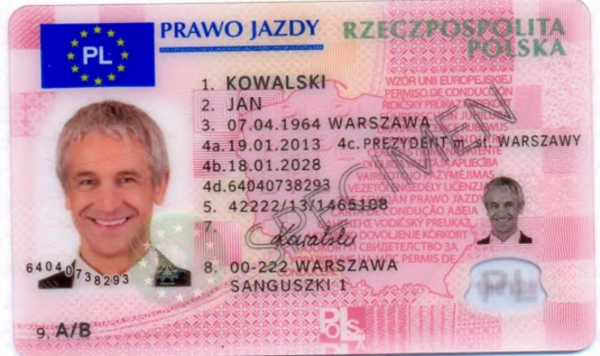 Buy Polish Drivers license