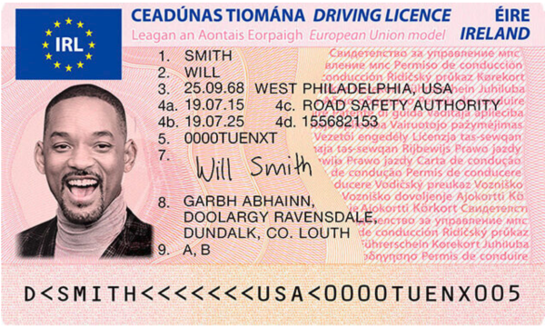 Registered Irish drivers license for sale